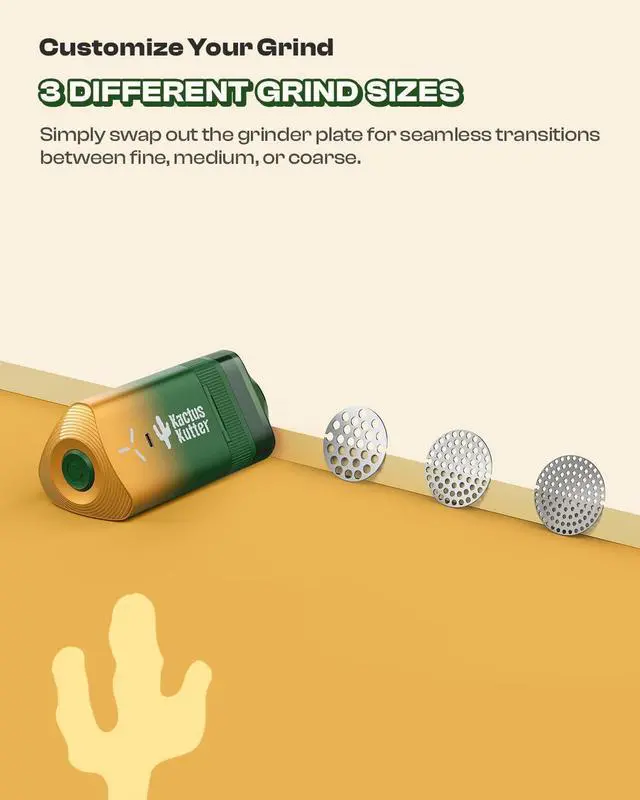 Alt view image 5 of 6 - K2 Pro Electric Kitchen Grinder Automatic 3g Portable Spice Mill, Battery Powered Rechargeable Grinder For Kitchen Grinding up to 3 Grams - Gradient Green