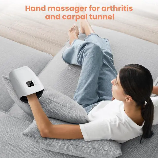 Alt view image 5 of 7 - Hand Massager with Heat and Compression, Cordless Electric Hand held Massager for Arthritis and Carpal Tunnel, Gifts for Men and Women