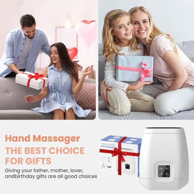 Alt view image 7 of 7 - Hand Massager with Heat and Compression, Cordless Electric Hand held Massager for Arthritis and Carpal Tunnel, Gifts for Men and Women