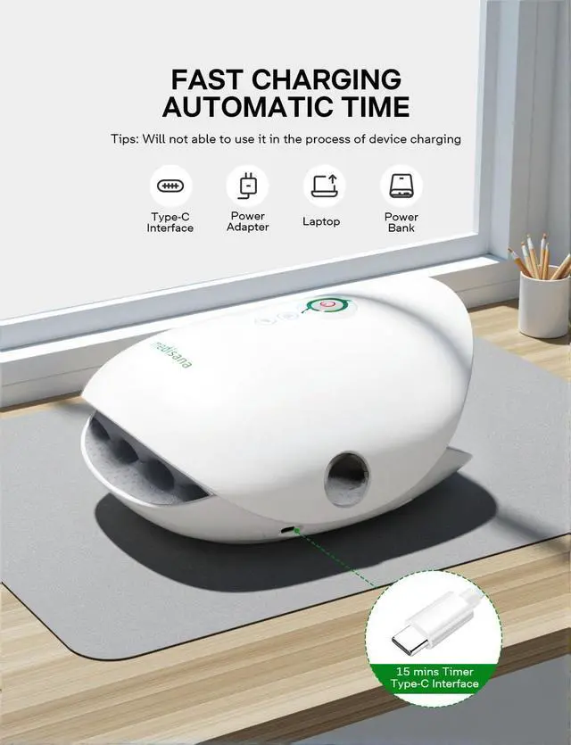 Alt view image 5 of 7 - Hand Massager with Heat and Compression, Cordless Hand Massager for Arthritis and Carpal Tunnel Relief, Knuckle Stretching Massage, Birthday Christmas Gifts for Men Women Dad Mom-White