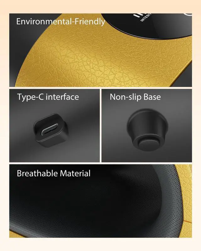 Alt view image 7 of 7 - Upgraded Hand Massager, Cordless Hand Massager with Heat and Compression for Arthritis, Carpal Tunnel and Stiff Joints, Fathers Mothers Day Gifts (Black & Yellow)