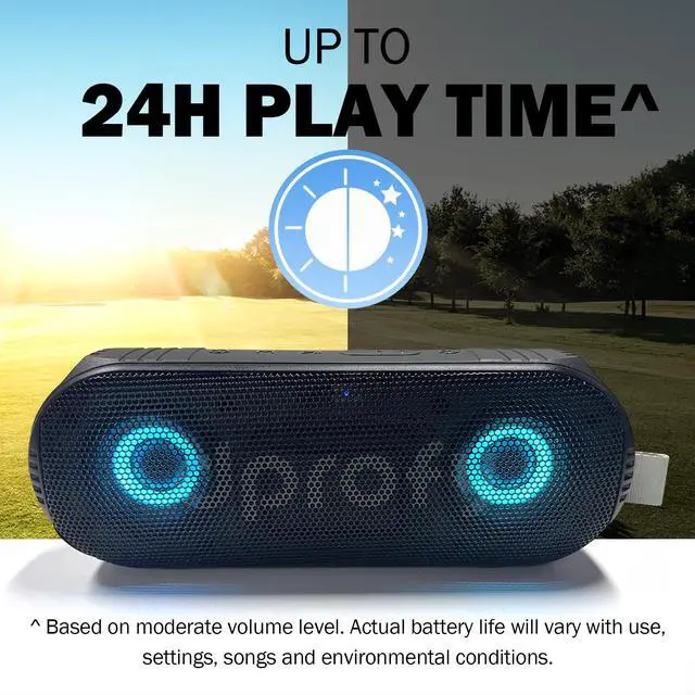 Alt view image 2 of 6 - New Play 2 Rounds, Magnetic Bluetooth Golf Speaker, Stereo Sound Portable Pro Wireless Waterproof Speaker with Rich Bass, Golf Accessories Golf Gifts (with Light)