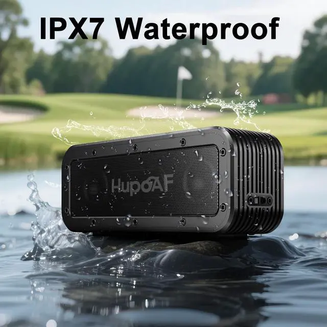 Alt view image 6 of 7 - Golf Cart Speaker, 50W Strong Magnetic Bluetooth Speaker for Golf Cart, 30Hrs Loud Stereo Sound, 6600mAh Golf Speaker Dual Pairing/IPX7 Waterproof/SD Card for Golf Accessories Golf Gifts