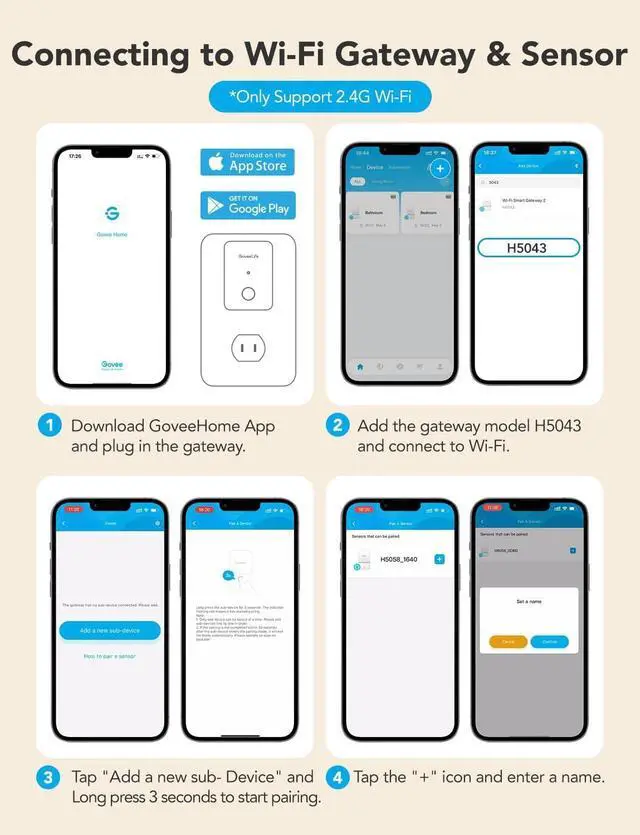 Alt view image 6 of 7 - Premium Smart Water Leak Detector 2 with 1968ft Ultra-Long Range, WiFi Water Sensor with SMS/Email/APP Push and Sound Alarm, 5-Year Battery Life, Suitable for Home, Basement, Kitchen, 3 Pack