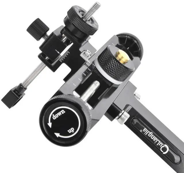 Alt view image 6 of 7 - Archery Recurve Bow Sight, 11.4inch T Shape Bow Sight Aluminum Detachable with Optical Fiber Pin Sight for Hunting Practice and Target Practice