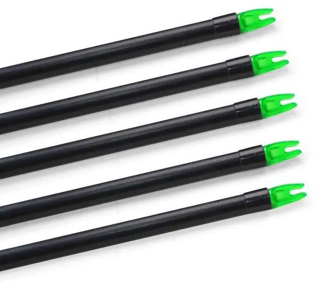 Alt view image 4 of 7 - SHARROW Archery 6pcs/12pcs Fishing Hunting Arrows 30.5inch Bow Fishing Fiberglass Arrows with Safety Slides for Compound Recurve Bows Long Bows (12pcs)