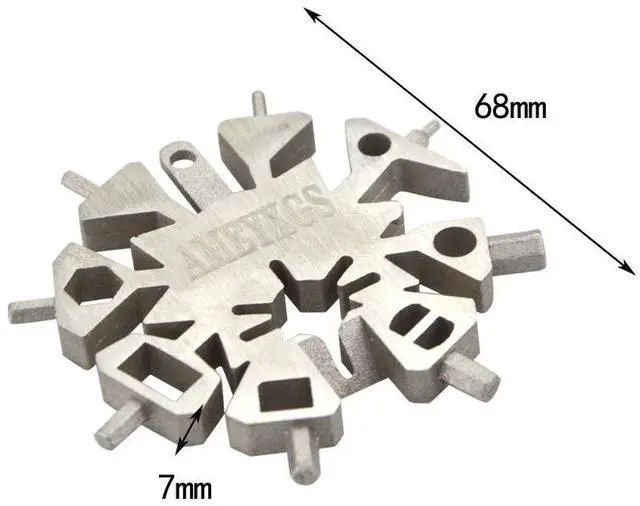 Alt view image 2 of 7 - SHARROW Archery 21 in 1Multi Tool Pliers Multifunction Snowflake Wrench Tool Archery Arrow Repair Tool Kit Feathers Scraper Nock Adjustment Shaft Cleaner Archery Gear