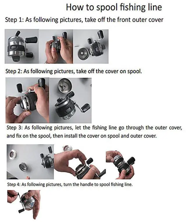 Alt view image 5 of 6 - Wolfman Spincast Bowfishing Reel BL40 BL25 with Fishing Reel Seat, Left/Right Reversible Handle, Fishing Accessories (Fishing Reel Only (BL25))