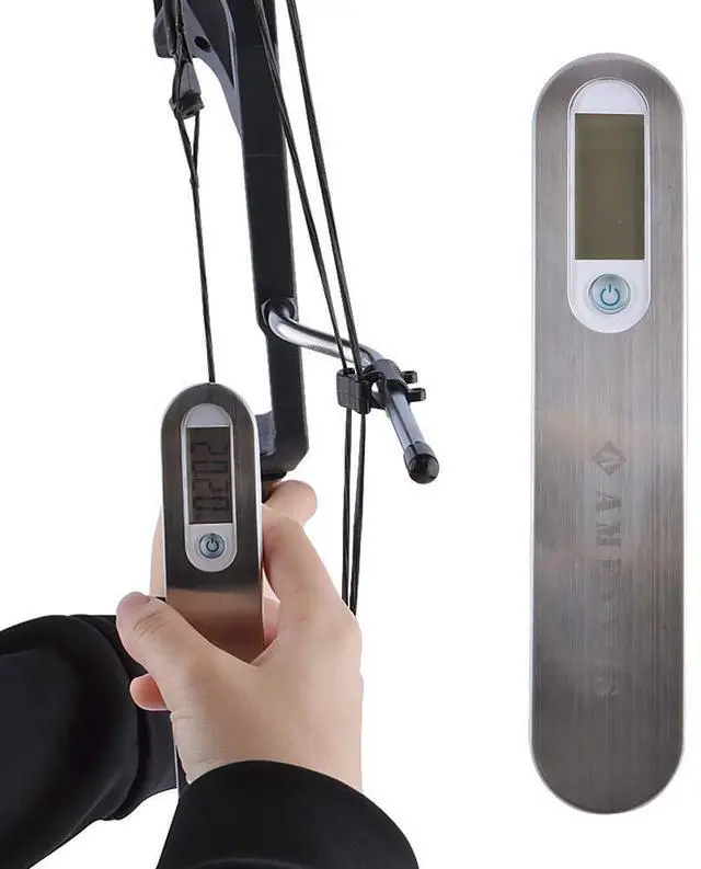 Main image of SHARROW Archery Digital Scale 110 Lbs Bow Scale Portable Digital LCD Display Handheld Hanging Hunting Bow Regulate Tool for Compound and Recurve Bow