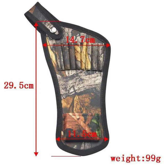 Alt view image 2 of 7 - SHARROW Archery Crossbow Bolts Arrow Quiver Hip Arrow Pocket Holder Waist Hanged Quiver Holds 8 Arrows Holder for Hunting Practice Accessories