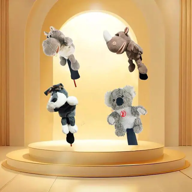 Alt view image 3 of 5 - wolfman Golf Club Covers Driver Headcover Funny Cute Animal Golf Club Covers Stylish Protection for Clubs Golf Gear Driver for Men/Women/Youth (Rhino)