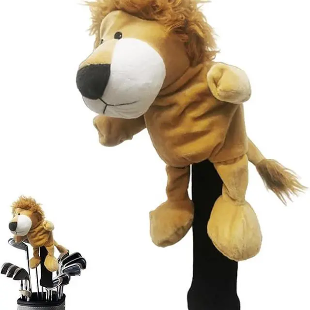 Alt view image 4 of 7 - wolfman Golf Club Covers Driver Headcover Funny Cute Animal Golf Club Covers Stylish Protection for Clubs Golf Gear Driver for Men/Women/Youth (Yellow Lion)