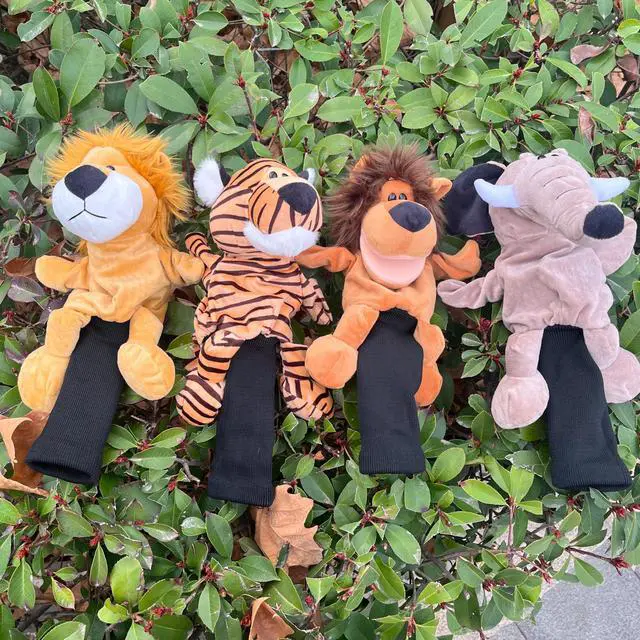 Alt view image 5 of 7 - wolfman Golf Club Covers Driver Headcover Funny Cute Animal Golf Club Covers Stylish Protection for Clubs Golf Gear Driver for Men/Women/Youth (Yellow Lion)