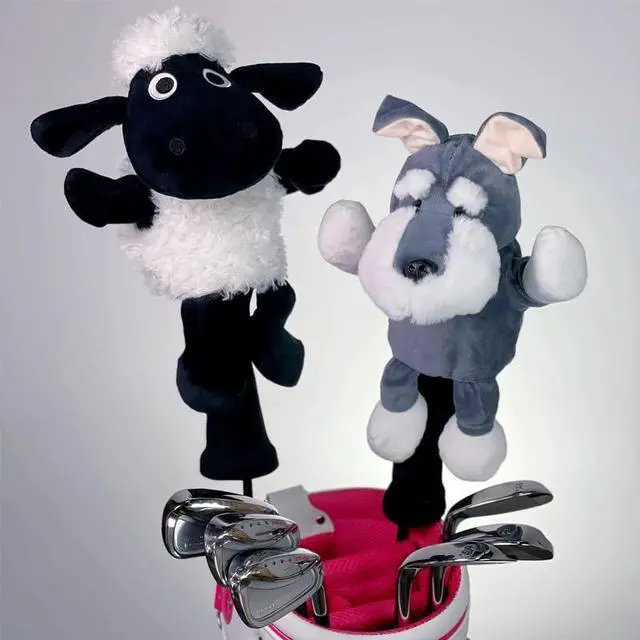 Alt view image 2 of 4 - wolfman Golf Club Covers Driver Headcover Funny Cute Animal Golf Club Covers Stylish Protection for Clubs Golf Gear Driver for Men/Women/Youth (Dog)