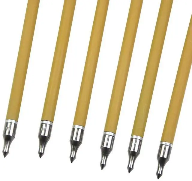 Alt view image 5 of 7 - SHARROW Archery 6pcs 30inch Carbon Arrows Spine 500 Hunting Arrows Target Practice Arrows with Removable Tips for Compound Bow and Recurve Bow (Orange)