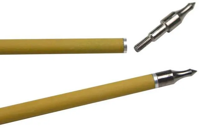 Alt view image 6 of 7 - SHARROW Archery 6pcs 30inch Carbon Arrows Spine 500 Hunting Arrows Target Practice Arrows with Removable Tips for Compound Bow and Recurve Bow (Orange)