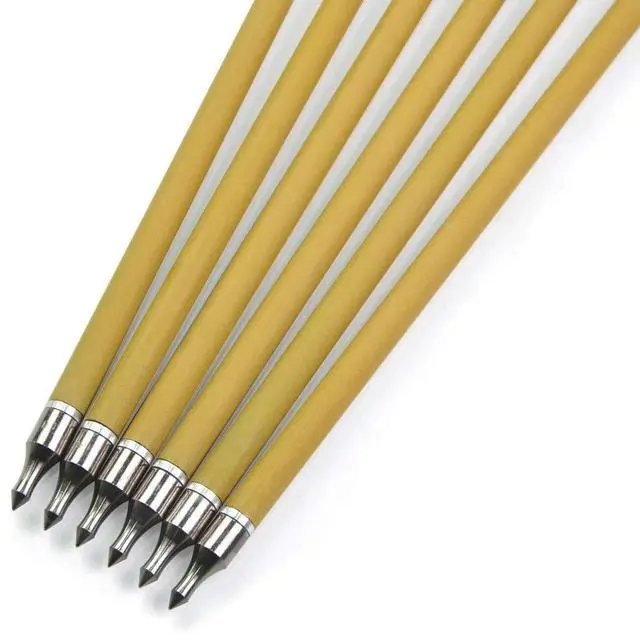 Alt view image 4 of 7 - SHARROW Archery 6pcs 30inch Carbon Arrows Spine 500 Hunting Arrows Target Practice Arrows with Removable Tips for Compound Bow and Recurve Bow (Green)