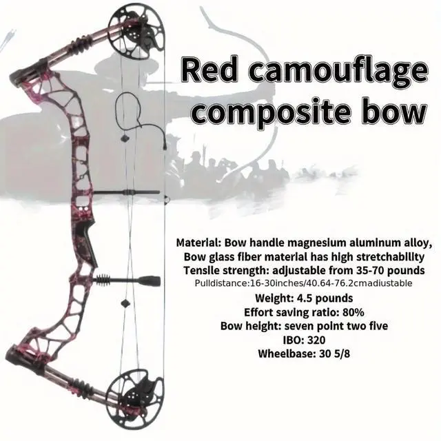 Alt view image 2 of 7 - KANMEI QIN Compound Hunting Bow Archery for Beginning 35-70 lbs