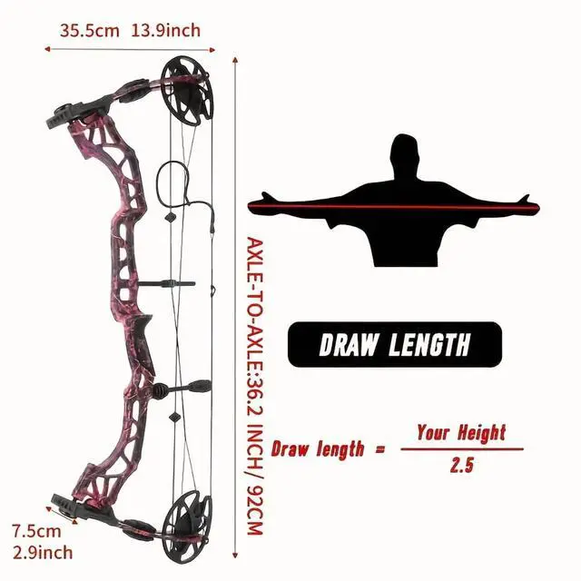 Alt view image 4 of 7 - KANMEI QIN Compound Hunting Bow Archery for Beginning 35-70 lbs