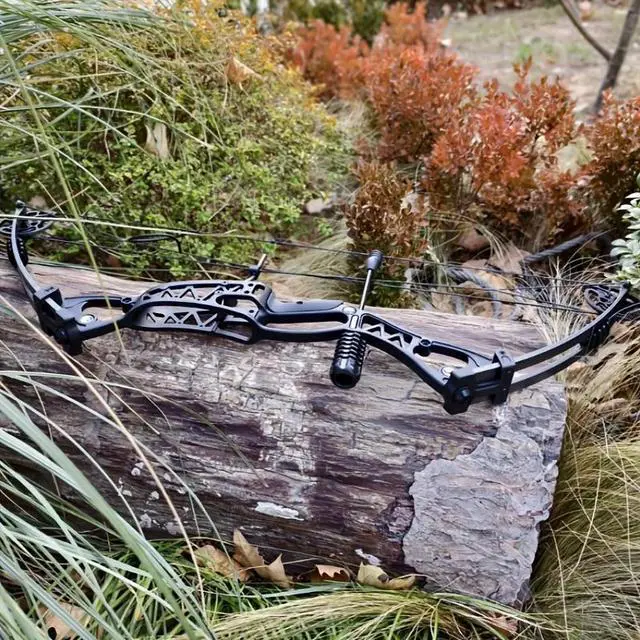 Alt view image 6 of 7 - JUNXING M106 Compound Bow Adjustable Hunting Bow Complete Package 40-60 lbs