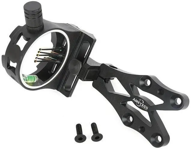 Main image of 1 Compound Bow 5-Pin Visor - Micro Adjustable, Durable Aluminum Alloy, High-Strength Nylon Core, Clear Fiber Optic Sights for Enhanced Hunting Accuracy, Bow Accessories Hunting