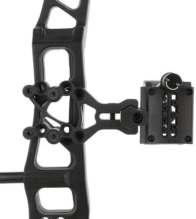 Alt view image 5 of 7 - 1 Compound Bow 5-Pin Visor - Micro Adjustable, Durable Aluminum Alloy, High-Strength Nylon Core, Clear Fiber Optic Sights for Enhanced Hunting Accuracy, Bow Accessories Hunting