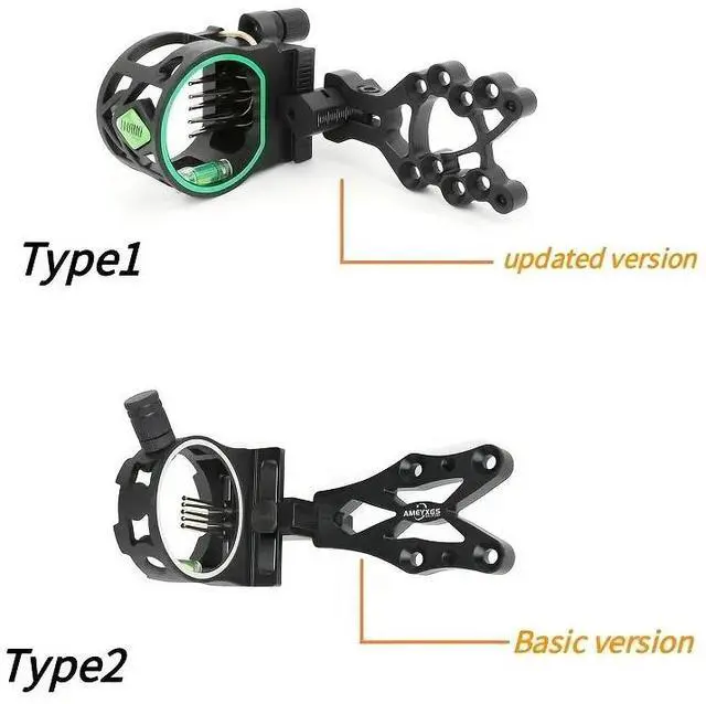 Alt view image 7 of 7 - 1 Compound Bow 5-Pin Visor - Micro Adjustable, Durable Aluminum Alloy, High-Strength Nylon Core, Clear Fiber Optic Sights for Enhanced Hunting Accuracy, Bow Accessories Hunting