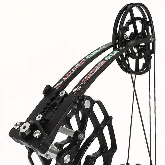 Alt view image 7 of 7 - 1 Set 30-70 Pounds Adjustable Dual Purpose Compound Bow Set 25"-30" Adjustable Draw Outdoor Training Hunting Competition Gear