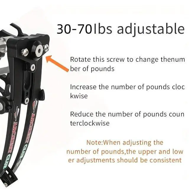 Alt view image 5 of 7 - 1 Set 30-70 Pounds Adjustable Dual Purpose Compound Bow Set 25"-30" Adjustable Draw Outdoor Training Hunting Competition Gear