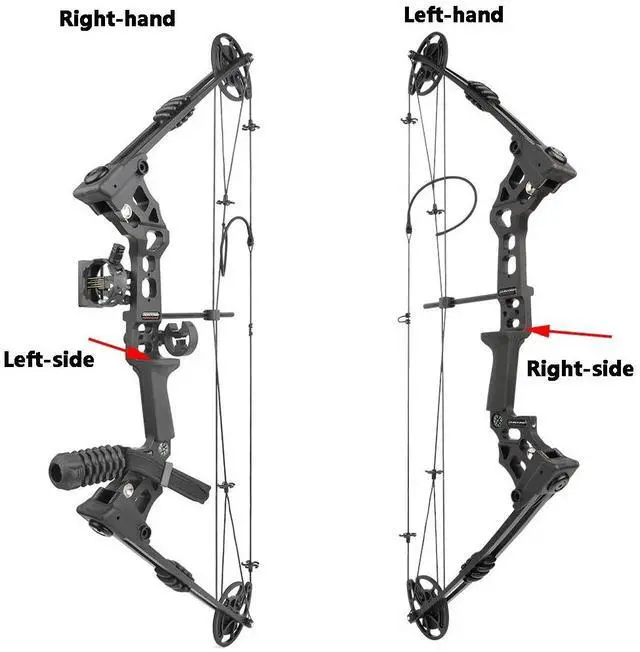 Alt view image 6 of 6 - JUNXING M131 Compound Bow Bowhunting Bowfishing 30-55 lbs