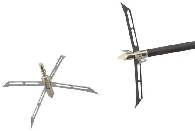 Main image of SHARROW Archery 12 PCS 186 Grain Broadheads 4 Fixed Blade Arrowhead Screw-in Hunting Arrow Heads Arrow Tips Compatible with Traditional Bows Recurve Bow and Compound Bow (12 pcs)