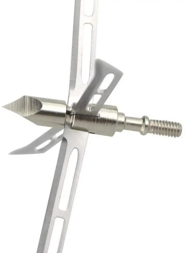 Alt view image 4 of 7 - SHARROW Archery 12 PCS 186 Grain Broadheads 4 Fixed Blade Arrowhead Screw-in Hunting Arrow Heads Arrow Tips Compatible with Traditional Bows Recurve Bow and Compound Bow (12 pcs)