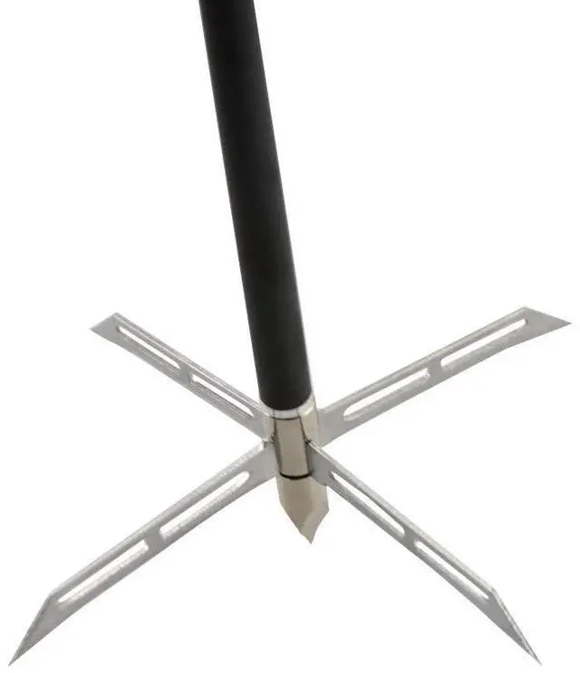 Alt view image 6 of 7 - SHARROW Archery 12 PCS 186 Grain Broadheads 4 Fixed Blade Arrowhead Screw-in Hunting Arrow Heads Arrow Tips Compatible with Traditional Bows Recurve Bow and Compound Bow (12 pcs)