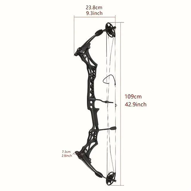 Alt view image 5 of 7 - JUNXING M108 Compound Bow Adjustable Hunting Archery Set 30-55lbs