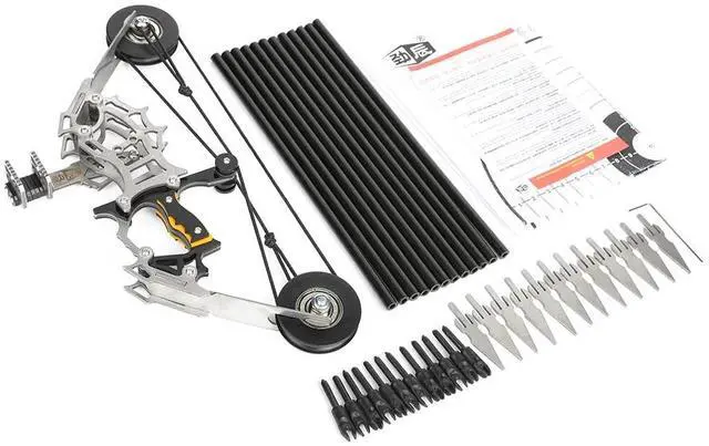 Main image of 8.9" Mini Pocket Compound Bow Arrow Set Shooting Target Kid Gift Toy Portablebow