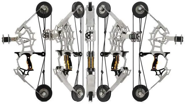 Alt view image 4 of 7 - 8.9" Mini Pocket Compound Bow Arrow Set Shooting Target Kid Gift Toy Portablebow