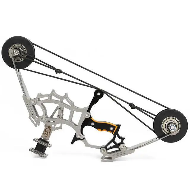 Alt view image 7 of 7 - 8.9" Mini Pocket Compound Bow Arrow Set Shooting Target Kid Gift Toy Portablebow