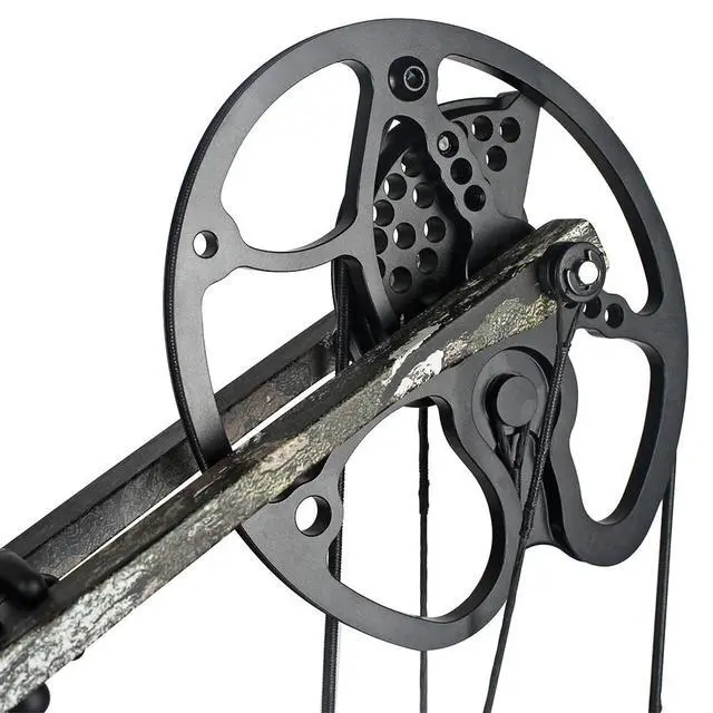 Alt view image 6 of 7 - 0-70lbs Compound Bow Set Carbon Arrows Bag 325fps Adult Hunting Archery Shooting