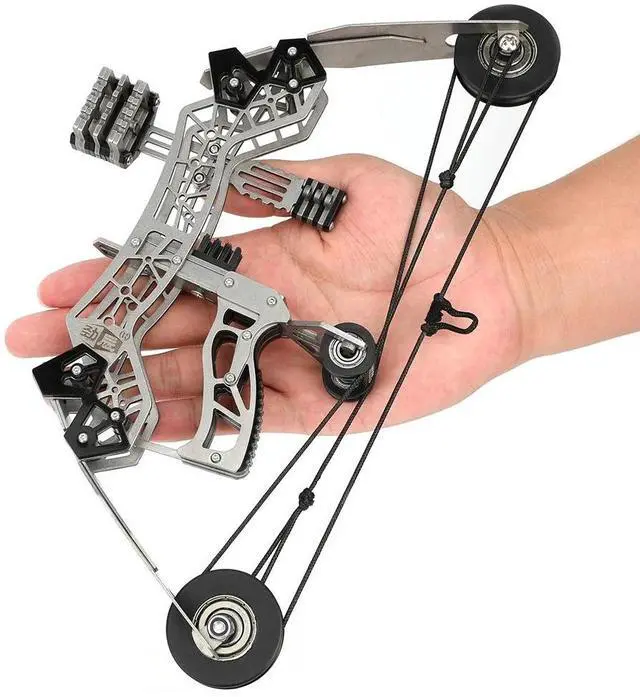 Alt view image 5 of 7 - SHARROW 10" Archery Compound Bow 12lbs Arrow Set Shooting Gift Pocket Bow Kid Toy Target