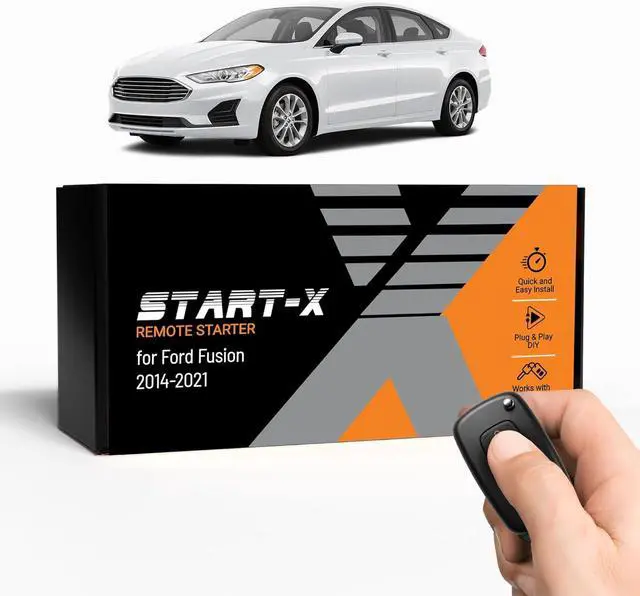 Main image of Remote Starter Kit for Ford Fusion (2014, 2015, 2016, 2017, 2018, 2019, 2020, 2021) | Push-to-Start & Key Ignition | Plug & Play | Press Lock-Unlock-Lock to Remote Start | No Wire Splicing