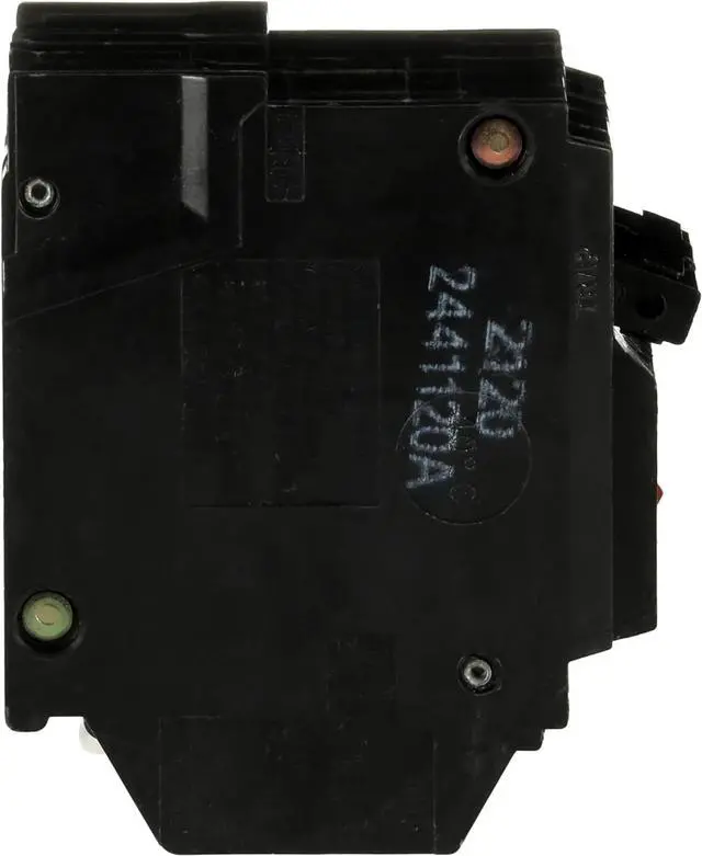 Alt view image 5 of 6 - ABB Q-Line® THQL2120GFT 20A Double Pole Circuit Breaker 20 Amp Double Pole Ground Fault Breaker with Self-Test 120/240 VAC 2-Pole GFCI Breaker Ground Fault Circuit Interrupter