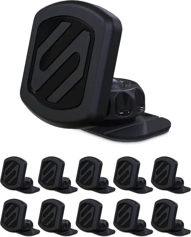 Main image of MAGDM-10KFLT MagicMount Magnetic Car Phone Mount for Dashboard, 360° Adjustable Magnet Head, Universal Cell Phone Holder for Car Compatible with iPhone Samsung & All Devices (Pack of 10)