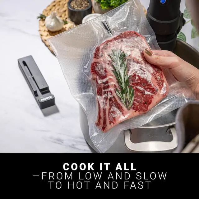 Alt view image 6 of 7 - SE: 100% Wireless Smart Meat Thermometer | No Wires, No Fuss | 165ft Bluetooth Range | Dual Temp Sensors | Guided Cook System | Dishwasher Safe | Perfect for BBQ, Grill, Oven, Smoker