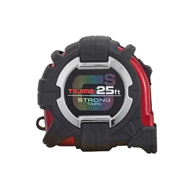 Alt view image 2 of 7 - TAJIMA Tape Measure - 25 ft x 1-1/16 inch GS-Lock Measuring Tape with Shock Resistant Case & Safety Clip Holder - GSSF-25BW
