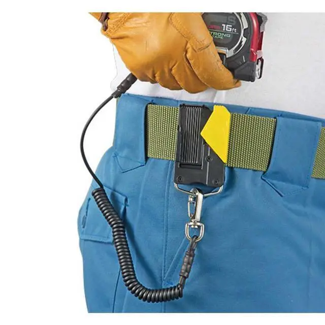 Alt view image 5 of 7 - TAJIMA Tape Measure - 25 ft x 1-1/16 inch GS-Lock Measuring Tape with Shock Resistant Case & Safety Clip Holder - GSSF-25BW