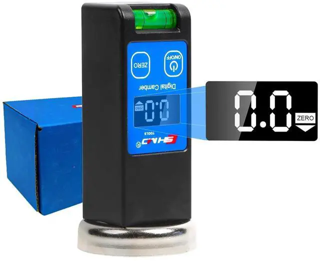 Main image of Universal Digital Caster Camber Gauge - Magnetic LCD Camber Wheel Alignment Tool Kit for Car Truck RV SUV Wheel Alignmen
