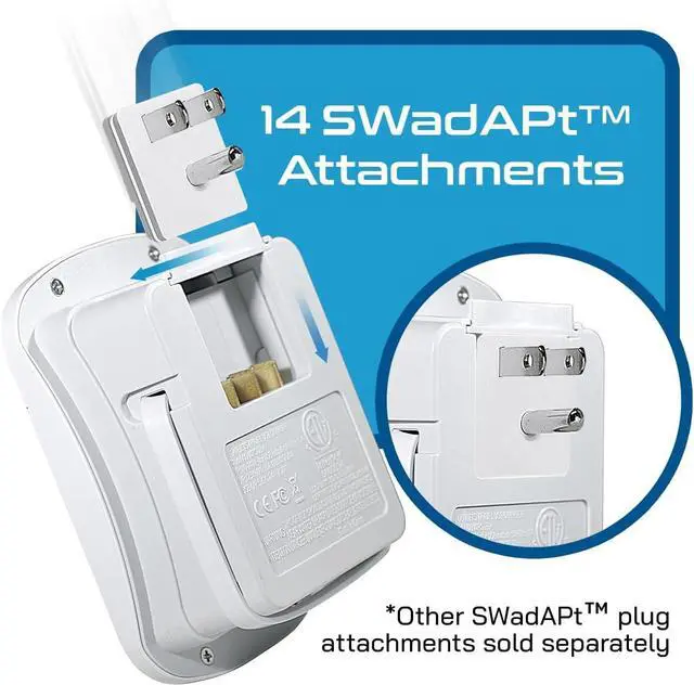 Alt view image 3 of 7 - Universal Travel Adapter, 35W World Travel Adapter Kit - 2 USA sockets, USB-A, USBC, 1x PD 35W USB-C and USBC Cable, Perfect for Laptops, Cell Phones, Chargers - Surge protection