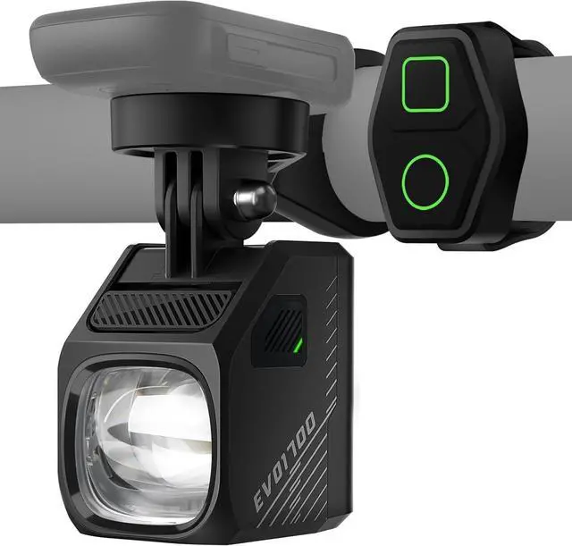 Main image of EVO 1700 Underneath Mounted Bike Lights for Night Riding,USB-C Rechargeable Bike Headlight, IPX 6 Waterproof Bike Front Light for Road Urban Cyclists