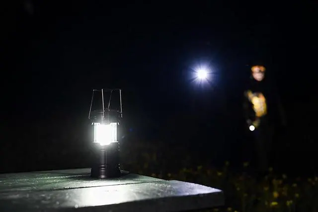Alt view image 5 of 6 - Night Buddy LED Headlamp Rechargeable Flashlight for Adults Camping Essentials Backpacking Lights 4X Brighter Other Headlight Headband Lamp 5 Light Modes Hiking Gear Must Haves (Headlamp + Lantern)