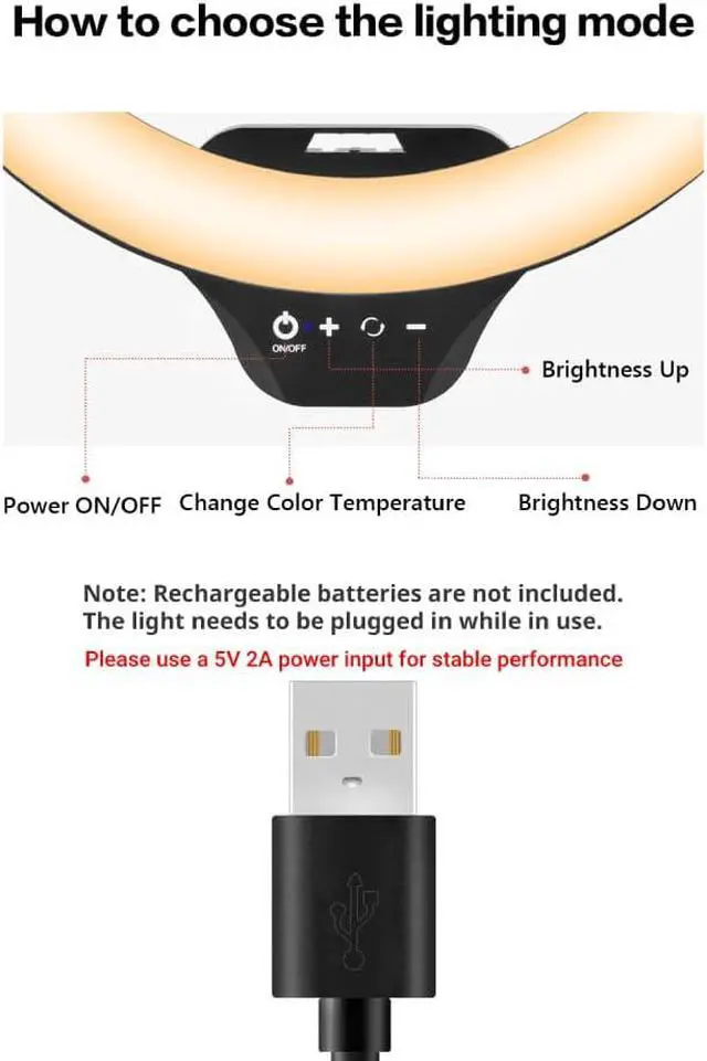 Alt view image 7 of 7 - Sensyne 14" Ring Light with Tripod Stand, LED Circle Light with Phone Holder, for Photo Selfie, Video Recording, Zoom Meeting